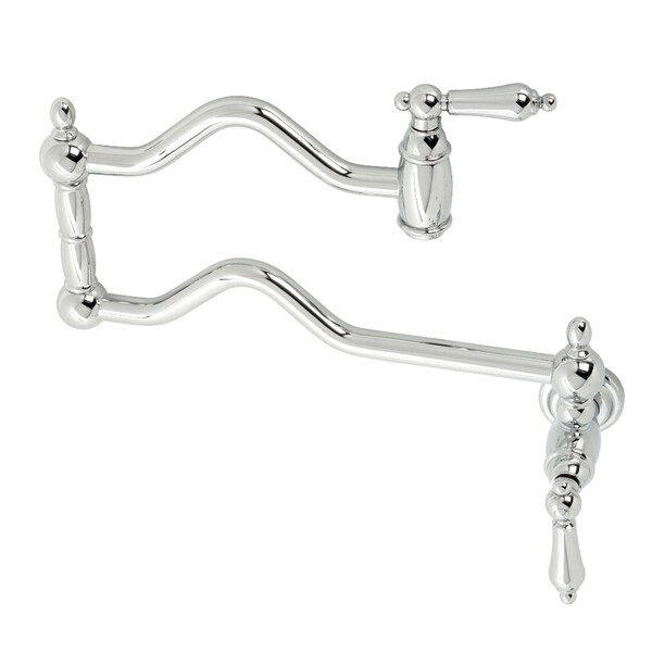 KS2101AL Heritage Wall Mount Pot Filler, Polished Chrome